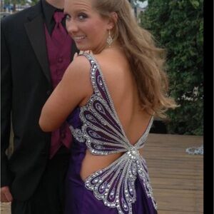 Elegant Purple Evening Dress